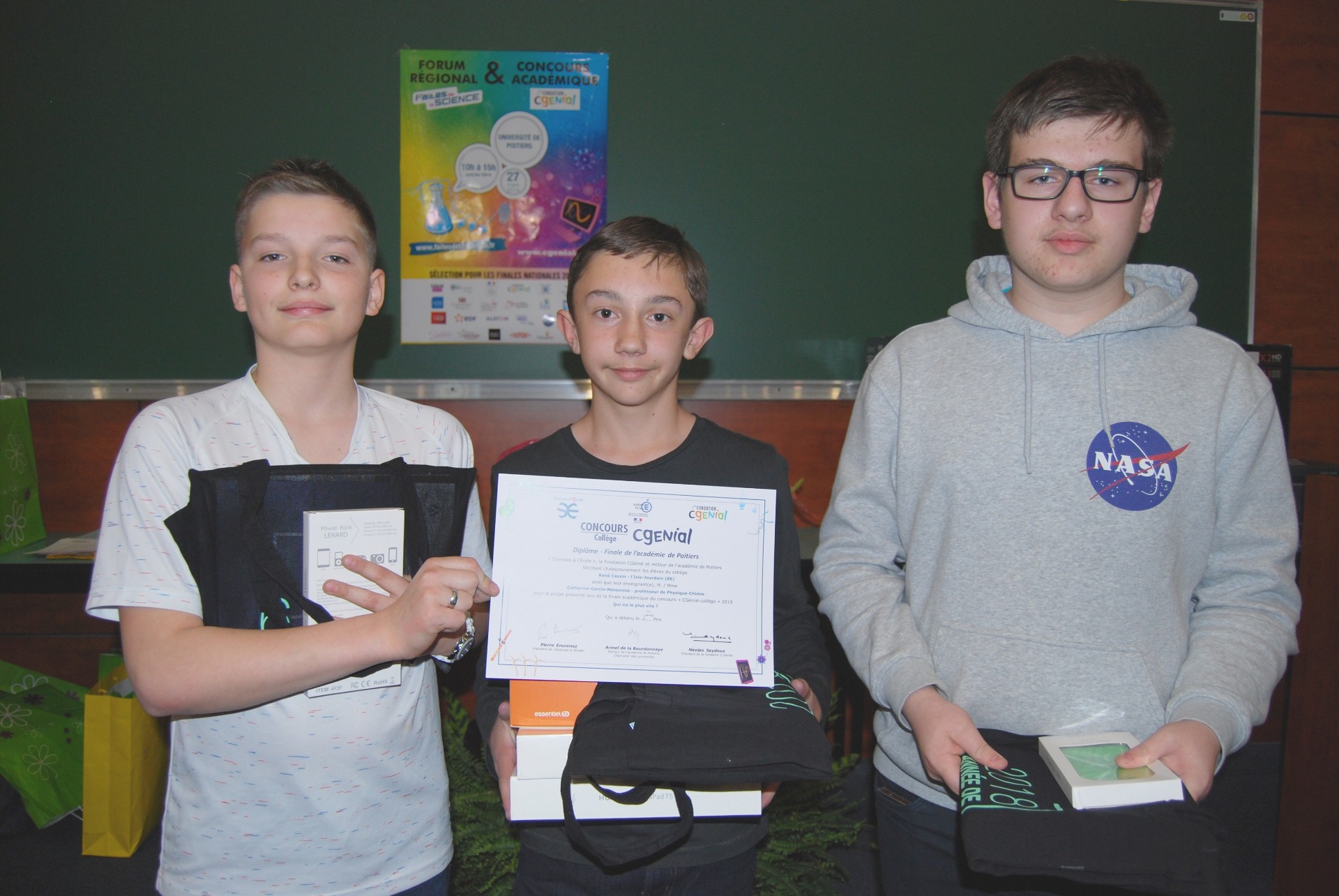 Remise des prix Cgénial et Fête de la Science - 2019